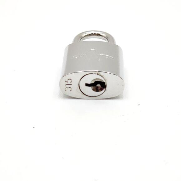 NEW! LOUIS VUITTON Silver Padlock and 2 Keys #315 - Picture 7 of 12